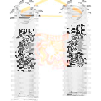 雨から顔が出てきて変な人が多いアパレル タンクトップ - Kawaiitshirt