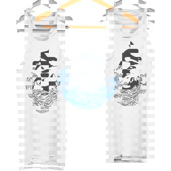 面白tシャツ シャチ 海 クジラ サメ おもしろ かわいい グッズ 服 ネタ メンズ オリジナル 夏 タンクトップ - Kawaiitshirt