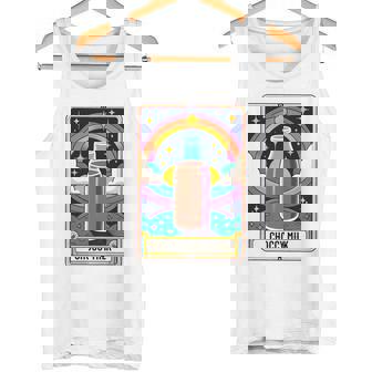 面白い Choccy ミルク タロット カード チョコレート ミルクセーキ 長袖tシャツ タンクトップ - Kawaiitshirt