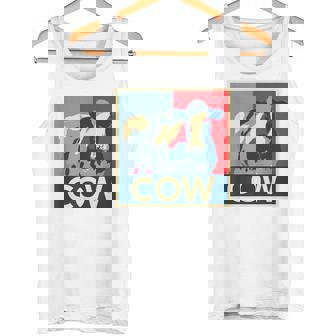 面白い 牛 牧場 動物 男性 面白い ギフト 子供 農業 農場 タンクトップ - Kawaiitshirt