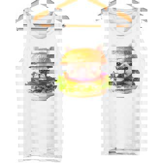 面白いtシャツ フレンチブルドッグ 犬 ハンバーガー メンズ グッズ かわいい おもしろ 面白い 服 ネタ 長袖tシャツ タンクトップ - Kawaiitshirt