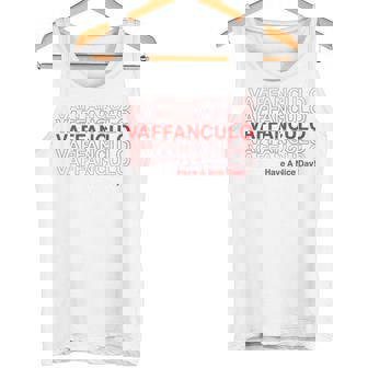 面白いvaffanculoデザイン イタリア語で素敵な一日を。 タンクトップ - Kawaiitshirt