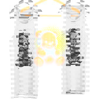 面白いゲームテディホールディングビデオゲームコントローラー。 長袖tシャツ タンクトップ - Kawaiitshirt