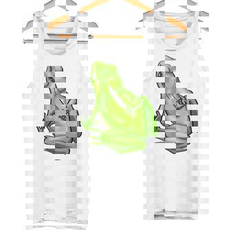 面白い邪悪なカエル サカラスティック 怒っているカエル かわいい 不機嫌な狂気 タンクトップ - Kawaiitshirt