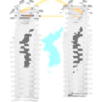 韓国統一旗、韓国統一地図 タンクトップ - Kawaiitshirt