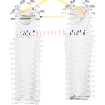 類人猿から漁師への釣りの進化 タンクトップ - Kawaiitshirt