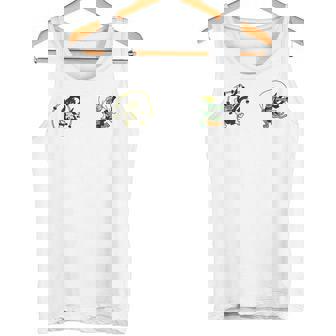 風神雷神 デフォルメ神キャラ ポップアートファッションデザイン 和風 タンクトップ - Kawaiitshirt