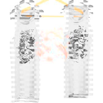 鯉 桜 長袖tシャツ タンクトップ - Kawaiitshirt