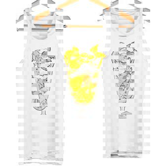 鳥パフェイエロー オカメインコ ラブバード バギー タンクトップ - Kawaiitshirt