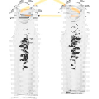 龍体文字 きに むく つる えて フトマニ図 神代文字 龍神様 縄文 かっこいい 開運 言霊 お守り タンクトップ - Kawaiitshirt