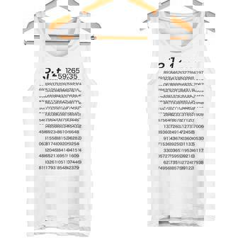 （背中側 バックプリント）314 円周率 パイ《数学》【変なtシャツ屋さん】理数系 数字 メッセージ 面白い タンクトップ - Kawaiitshirt