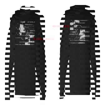 002ピックルボールフラッグ 長袖Tシャツ - Kawaiitshirt