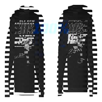 100 Beast Aroldis Chapman Texas Mlbpa 長袖Tシャツ - Kawaiitshirt