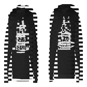 100年のお祝い イベント、記念日、誕生日。 長袖Tシャツ - Kawaiitshirt