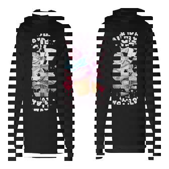 17歳の誕生日ガール 17年目 アイスクリーム 背番号17 長袖Tシャツ - Kawaiitshirt