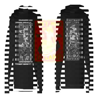 1940年代 ポップアート ブロンド ピンナップガール 長袖Tシャツ - Kawaiitshirt