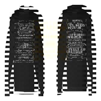 1963年11月 61歳 誕生日プレゼント 男性 61歳の誕生日 長袖Tシャツ - Kawaiitshirt