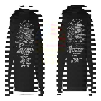 1965 愛国的なイーグル、60歳の誕生日、アメリカ国旗 愛国的 長袖Tシャツ - Kawaiitshirt