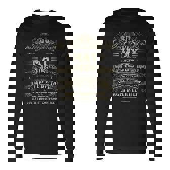 1965年5月 60歳 誕生日プレゼント 男性用 60歳 誕生日 長袖Tシャツ - Kawaiitshirt