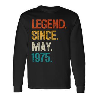 1975年5月からの伝説 50歳の誕生日プレゼント 50歳 長袖Tシャツ - Kawaiitshirt