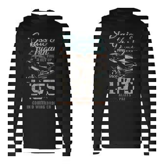 1975年生まれ ヴィンテージカー 50歳の誕生日 長袖Tシャツ - Kawaiitshirt