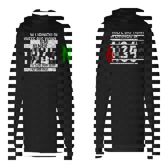 1N23456モーターサイクルギアシフトモーターサイクリスト 長袖Tシャツ - Kawaiitshirt