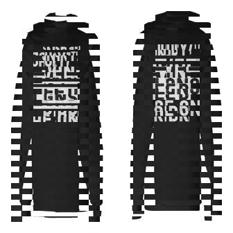 1月17日 誕生日 1月17日 誕生日プレゼント 長袖Tシャツ - Kawaiitshirt