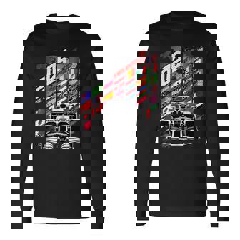2026 Calendar Racing Circuit Schedule Gear Places Long Sleeve T-Shirt - Monsterry