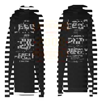 25 歳の誕生日 男性 オリジナル 5月 ヴィンテージ 2000 年 ギフト 長袖Tシャツ - Kawaiitshirt