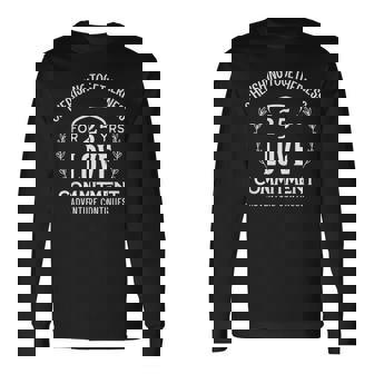 25周年記念の至福のひとときを大切に 長袖Tシャツ - Kawaiitshirt