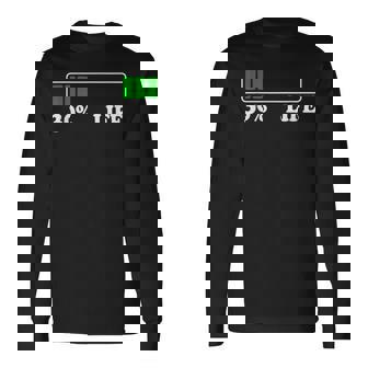 30 Life 30歳の誕生日 30年目の人生 ローディングバー 30パーセント 長袖Tシャツ - Kawaiitshirt