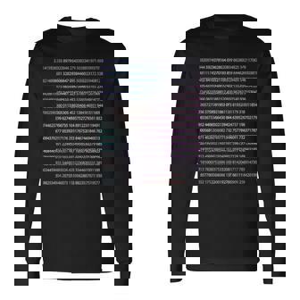 314 円周率 1000桁 算数 数学 面白い おもしろ ユーモア ギャグ お笑い 長袖Tシャツ - Kawaiitshirt