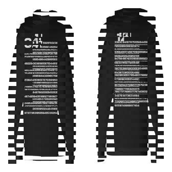 314 円周率の日 数学 非合理数 円周率 長袖Tシャツ - Kawaiitshirt