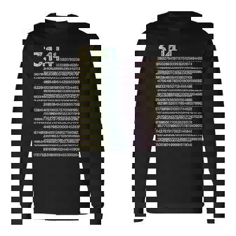 314 数学 物理学 314 円周率の日 長袖Tシャツ - Kawaiitshirt