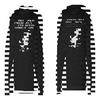 404 エラーコスチューム Not Found シャツ 面白い ハロウィン インターネット 長袖Tシャツ - Kawaiitshirt