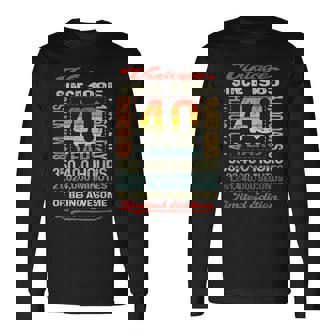 40歳 480ヶ月 すごい生まれ 1985年 40歳の誕生日 長袖Tシャツ - Kawaiitshirt