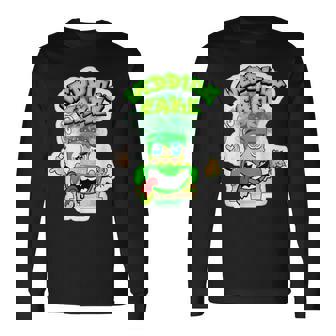 420 カンナビスカルチャーストーナー ウェディングケーキ 雑草ひずみ 長袖Tシャツ - Kawaiitshirt