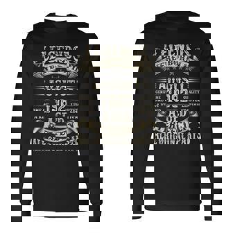 43歳の誕生日プレゼント 男性 43歳 誕生日 1982年8月 長袖Tシャツ - Kawaiitshirt