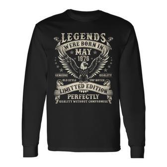 49歳の誕生日プレゼント 男性用 49歳の誕生日 1976年5月 長袖Tシャツ - Kawaiitshirt
