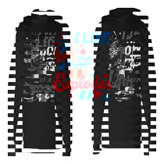 4Th Of July Matching Couples His Her 4Th Of July Couples Long Sleeve T-Shirt - Thegiftio UK