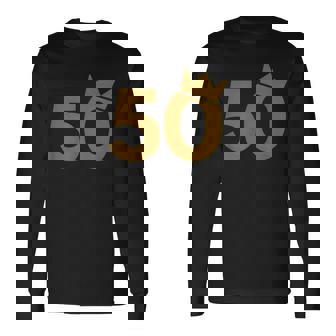 50 王冠 50歳の誕生日に 長袖Tシャツ - Kawaiitshirt