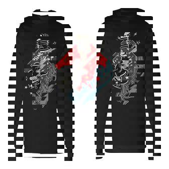 50年代 ロカビリー Clothing 1950年代 ソック ホップ スイング グリーザー ロッカー 長袖Tシャツ - Kawaiitshirt