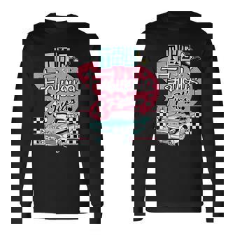 50年代ロカビリーヴィンテージ 1950年代服 レディース メンズ ソックス ホップ 長袖Tシャツ - Kawaiitshirt