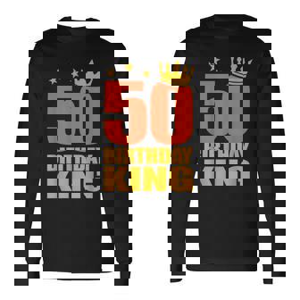 50歳の誕生日 王様 五十五十歳 長袖Tシャツ - Kawaiitshirt