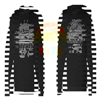 50歳の誕生日プレゼント 男性用 1975年2月 50歳の誕生日 長袖Tシャツ - Kawaiitshirt