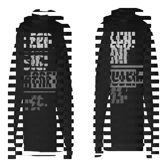 57歳の誕生日 ヴィンテージ レトロ 面白い 57歳 10月 1966 長袖Tシャツ - Kawaiitshirt