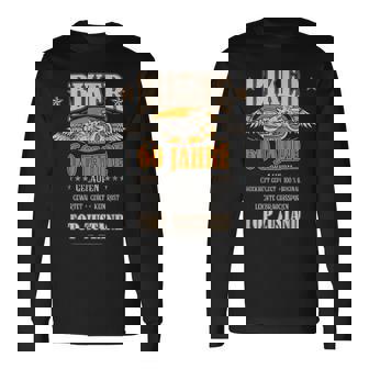 60 Geburtstag Biker Motorrad Mann Geschenk Lustig Langarmshirts - Geschenkecke