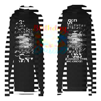 60Th Birthday Cruise Crew Friends Family Vacation Matching Long Sleeve T-Shirt - Thegiftio UK