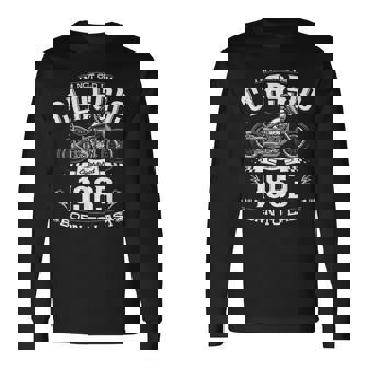 61歳の誕生日 男性 オートバイ バイカー 1963 長袖Tシャツ - Kawaiitshirt