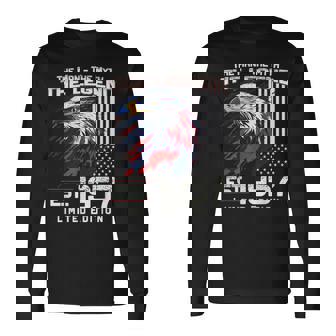 67 歳の誕生日 メンズ オリジナル ヴィンテージ 1957 長袖Tシャツ - Kawaiitshirt